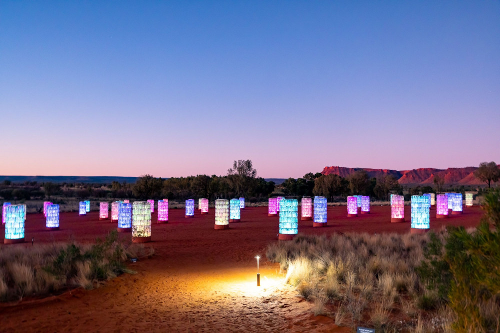 Light Towers at Kings Canyon