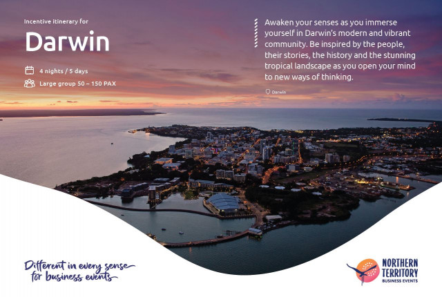 Front Cover of Darwin Incentive Itinerary for Large Group