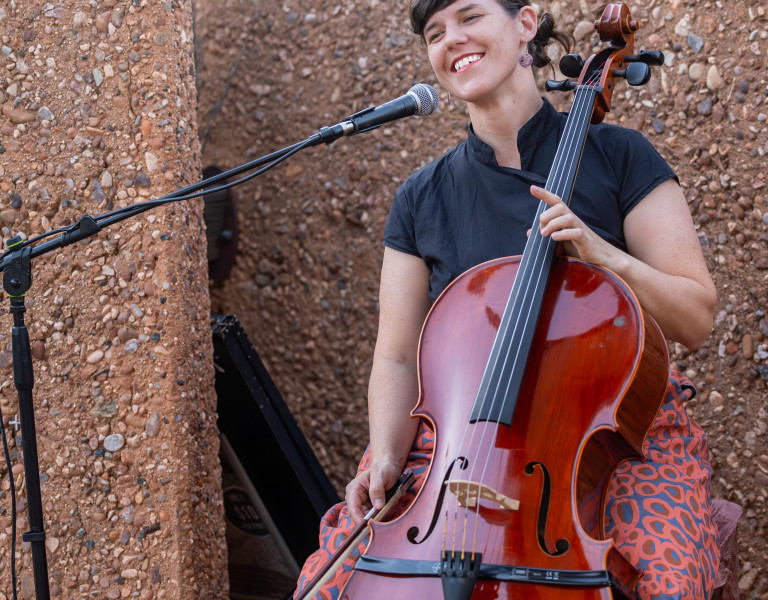 Music performance with cello