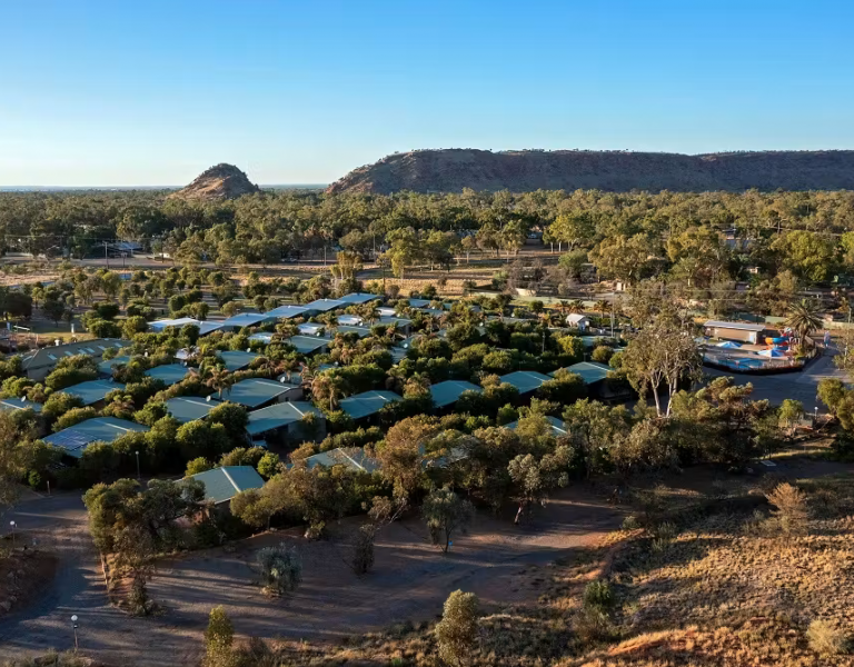 Discover Parks Alice Springs Cabins Aerial