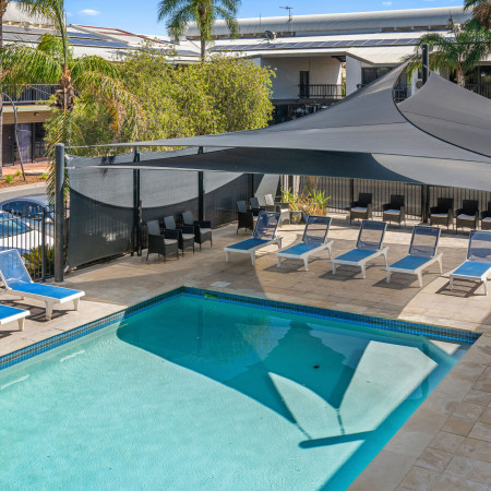 Pool area at the Diplomat Hotel