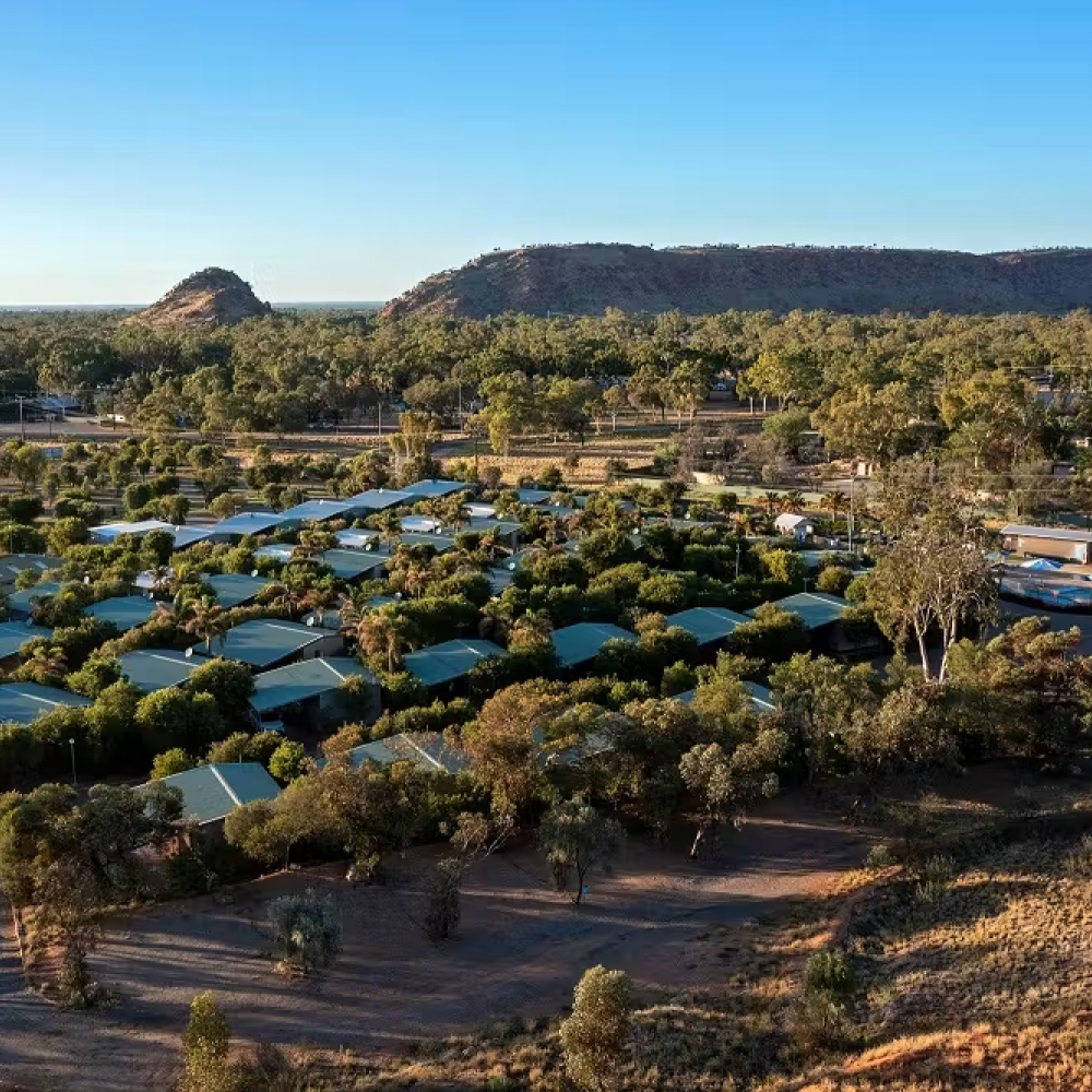 Discover Parks Alice Springs Cabins Aerial