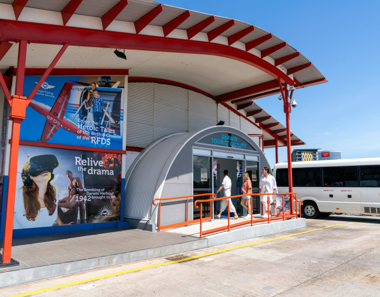 Entrance to Royal Flying Doctor Service Tourist Facility