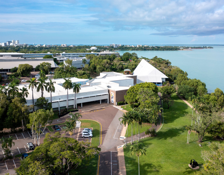 Ariel view of Museum and Art Gallery of the Northern Territory