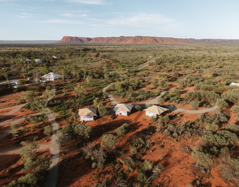 Ariel view of Kings Canyon Resort