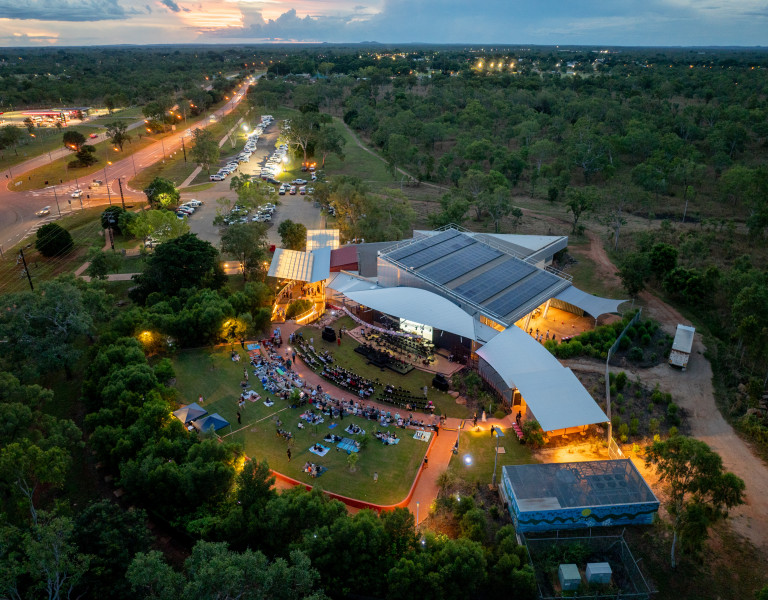 aerial view of art gallery