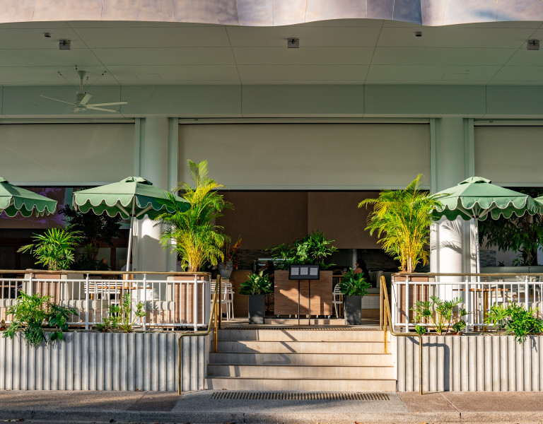 outdoor dining venue