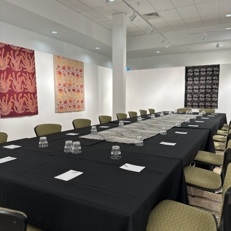 meeting room in art gallery