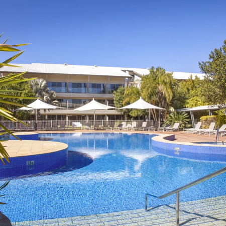 Resort pool at Crown Plaza Alice Springs Lasseters 