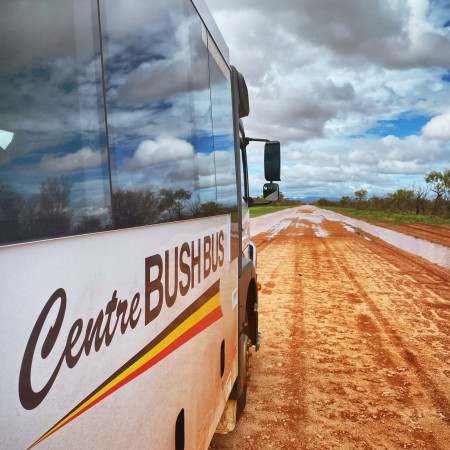 Side shot of Bush Bus