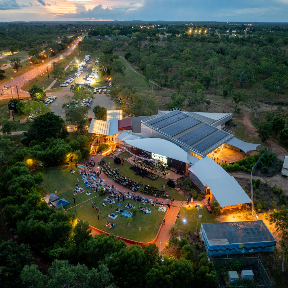 aerial view of art gallery